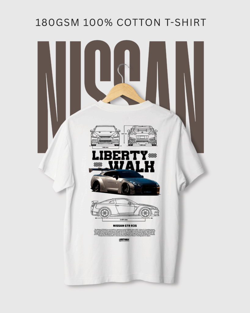 Liberty Walk Nissan GTR R35 Cotton Tee