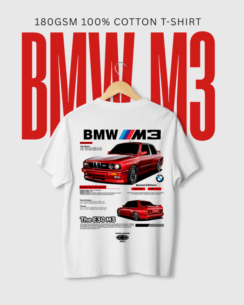 BMW E30 M3 Cotton Tee
